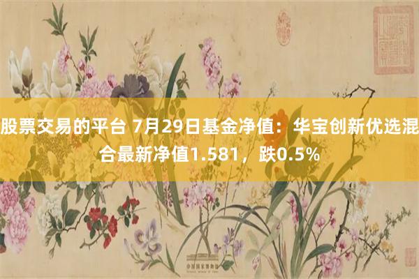 股票交易的平台 7月29日基金净值：华宝创新优选混合最新净值1.581，跌0.5%